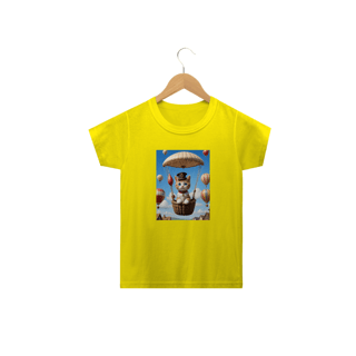 Nome do produto Gatinho Aventureiro<br>T-Shirt Classic Infantil