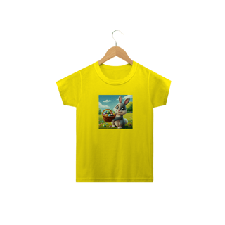 Nome do produto Coelhino da Páscoa 05<br>Camiseta Clássica Infantil
