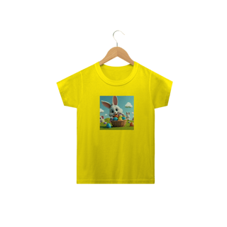 Nome do produto Coelhino da Páscoa 06<br>Camiseta Clássica Infantil