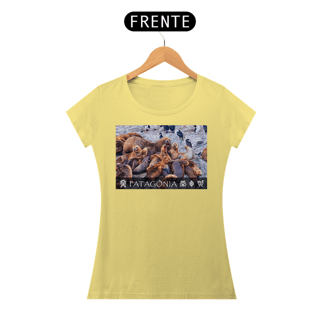 Nome do produto Coleção Patagônia 04<br>T-Shirt Feminina Estonada