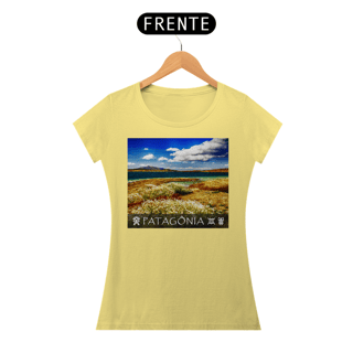 Nome do produto Coleção Patagônia 07<br>T-Shirt Feminina Estonada