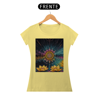 Nome do produto Coleção Mandalas 02<br>T-Shirt Feminina Estonada