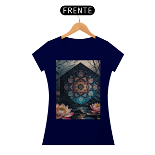 Nome do produto Coleção Mandalas 01<br>T-Shirt Feminina Quality