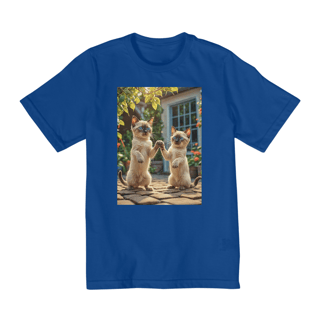 Nome do produto Coleção Cats etc 05<br>T-Shirt Quality Infantil