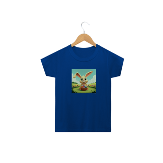 Nome do produto Coelhino da Páscoa 04<br>Camiseta Clássica Infantil