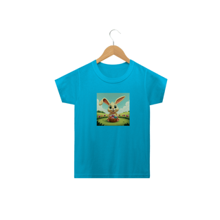 Nome do produto Coelhino da Páscoa 04<br>Camiseta Clássica Infantil