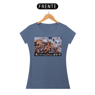 Nome do produto Coleção Patagônia 04<br>T-Shirt Feminina Estonada