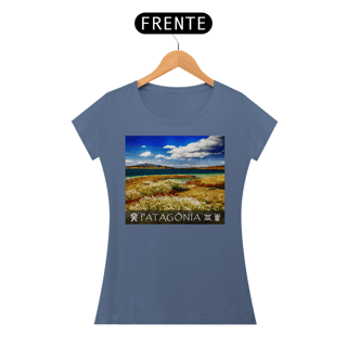 Nome do produto Coleção Patagônia 07<br>T-Shirt Feminina Estonada