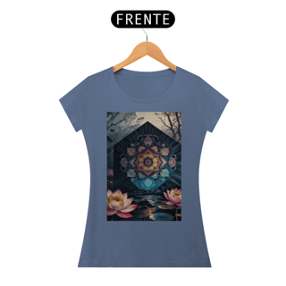 Nome do produto Coleção Mandalas 01<br>T-Shirt Feminina Estonada