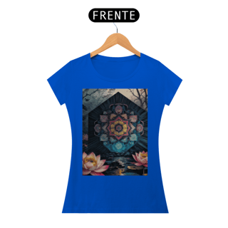 Nome do produto Coleção Mandalas 01<br>T-Shirt Feminina Quality