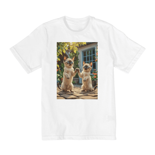 Nome do produto Coleção Cats etc 05<br>T-Shirt Quality Infantil