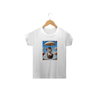 Nome do produto Gatinho Aventureiro<br>T-Shirt Classic Infantil
