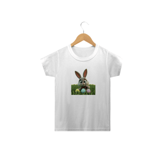 Nome do produto Coelhino da Páscoa 02<br>Camiseta Clássica Infantil