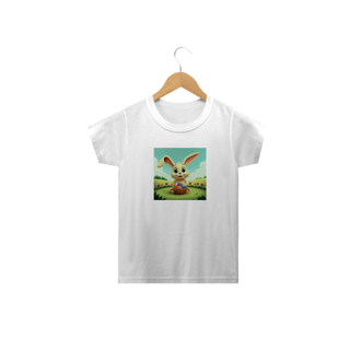 Nome do produto Coelhino da Páscoa 04<br>Camiseta Clássica Infantil