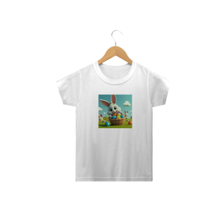 Nome do produto Coelhino da Páscoa 06<br>Camiseta Clássica Infantil