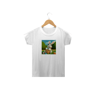 Nome do produto Coelhino da Páscoa 07<br>Camiseta Clássica Infantil