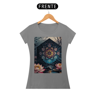 Nome do produto Coleção Mandalas 01<br>T-Shirt Feminina Quality
