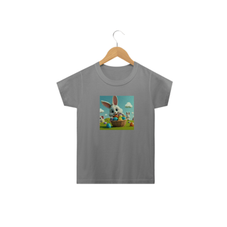 Nome do produto Coelhino da Páscoa 06<br>Camiseta Clássica Infantil