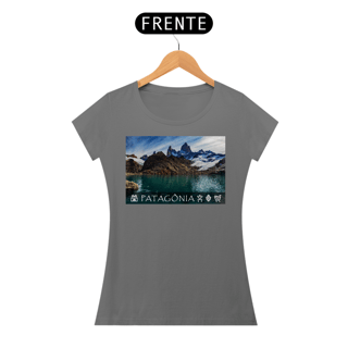 Nome do produto Coleção Patagônia 01<br>T-Shirt Feminina Estonada