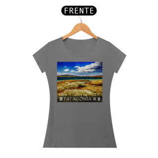 Nome do produto Coleção Patagônia 07<br>T-Shirt Feminina Estonada