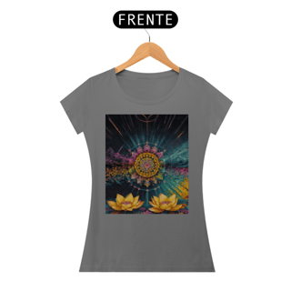 Nome do produto Coleção Mandalas 02<br>T-Shirt Feminina Estonada