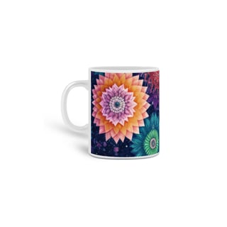 Nome do produto Coleção Mandalas 03 - Caneca de Porcelana