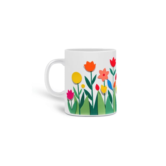 Floral 03<br>Caneca de Porcelana