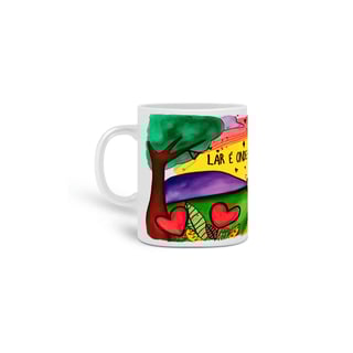 Nome do produto Lar É Onde Estou Com Você - 01<br>Caneca de Porcelana