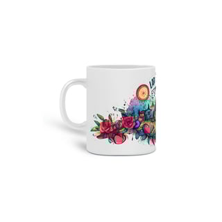 Nome do produto Lar É Onde Estou Com Você - 02<br>Caneca de Porcelana