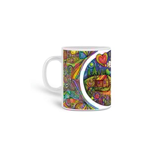 Nome do produto Lar É Onde Estou Com Você - 03<br>Caneca de Porcelana