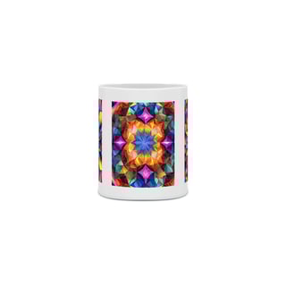 Nome do produto Três Mandalas<br>Caneca de Porcelana 
