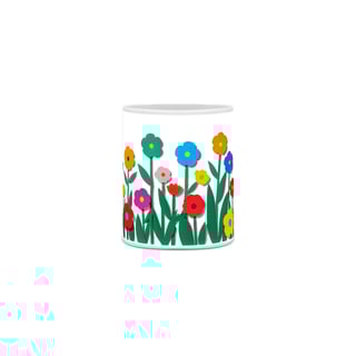 Nome do produto Floral 02<br>Caneca de Porcelana