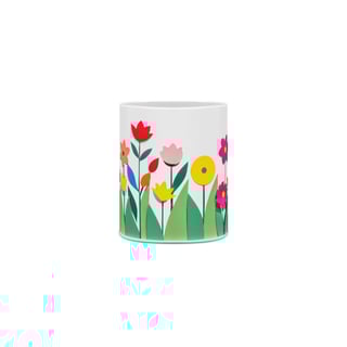 Nome do produto Floral 03<br>Caneca de Porcelana