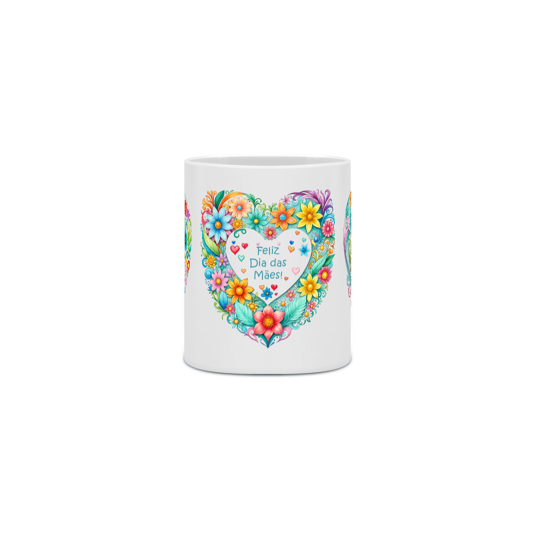 Nome do produto: Feliz Dia das Mães<br>Caneca  de Porcelana