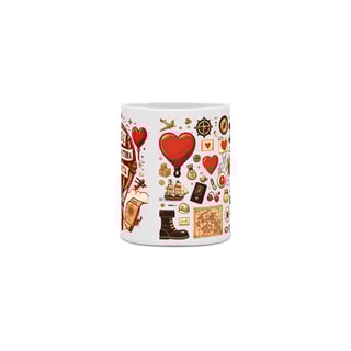 Nome do produto Você É Minha Aventura Favorita - 01<br>Caneca de Porcelana