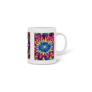 Nome do produto Três Mandalas<br>Caneca de Porcelana 