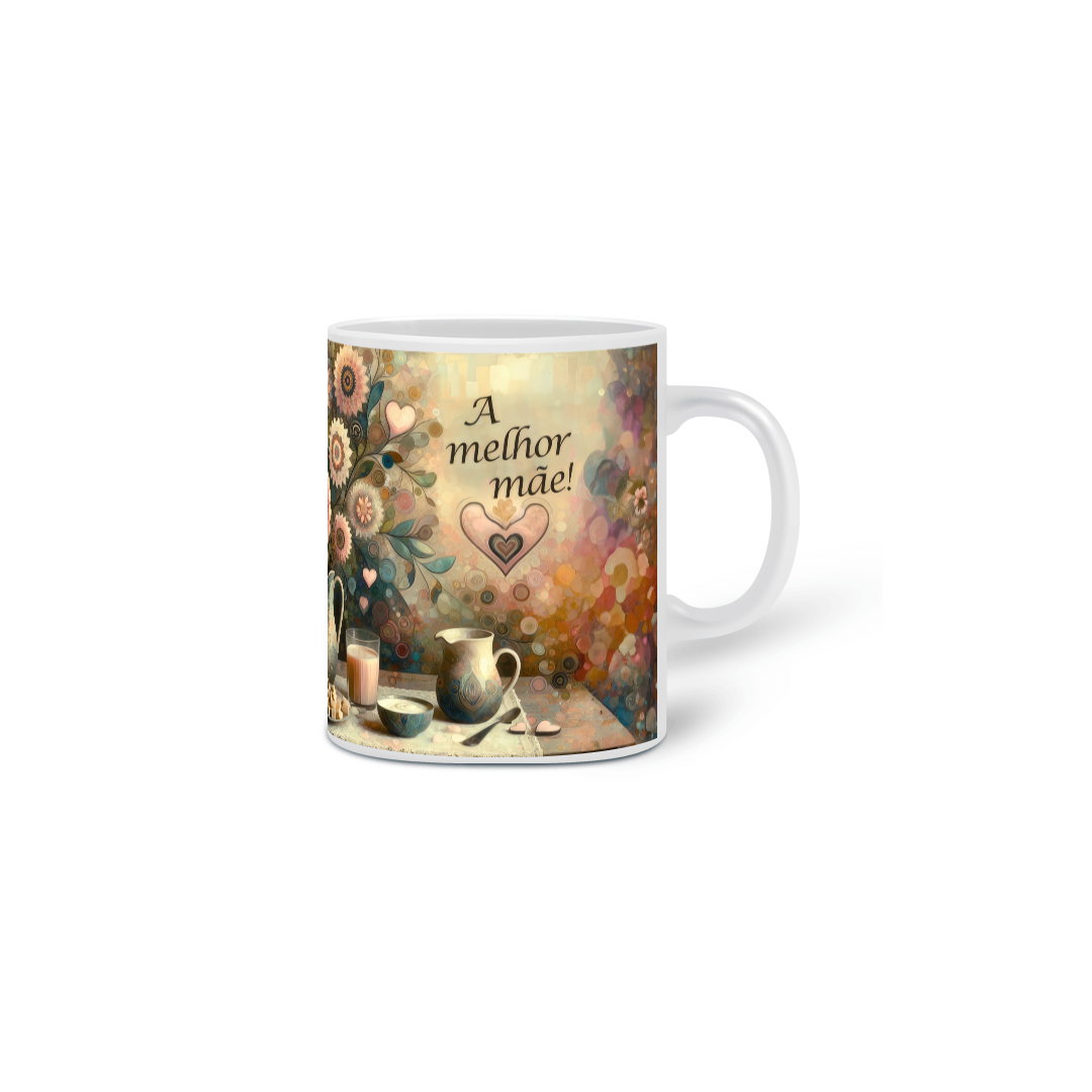 Nome do produto: A Melhor Mãe<br>Caneca de Porcelana