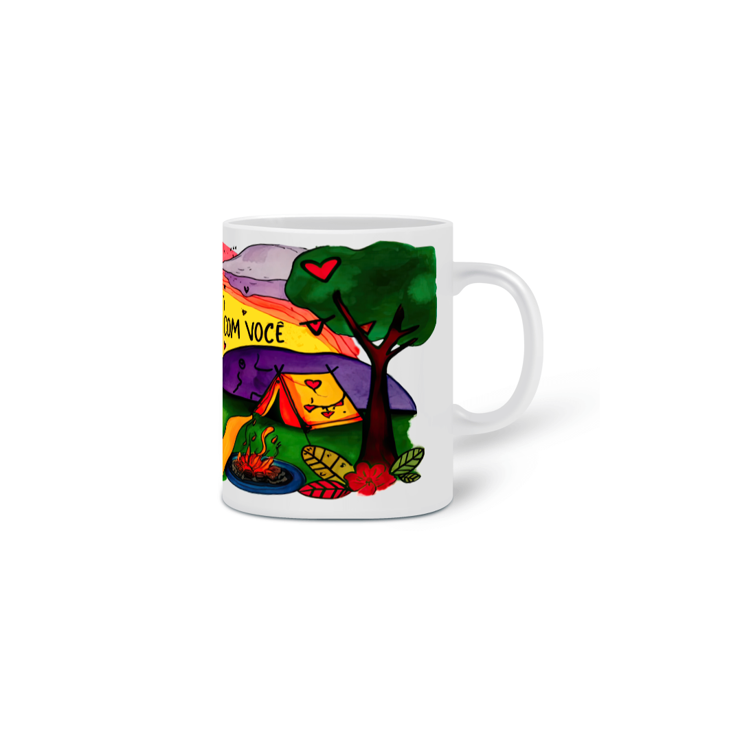 Nome do produto: Lar É Onde Estou Com Você - 01<br>Caneca de Porcelana