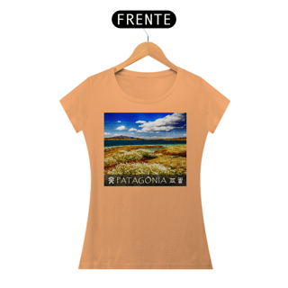 Nome do produto Coleção Patagônia 07<br>T-Shirt Feminina Estonada