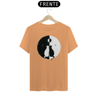 Nome do produto Gatos Yin Yang 01<br>T-Shirt Unissex Estonada