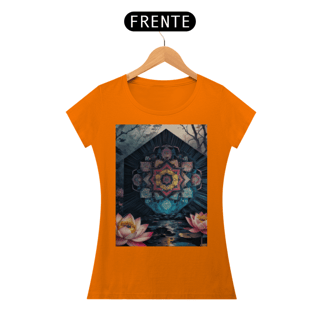 Nome do produto Coleção Mandalas 01<br>T-Shirt Feminina Quality