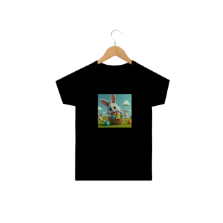 Nome do produto Coelhino da Páscoa 06<br>Camiseta Clássica Infantil