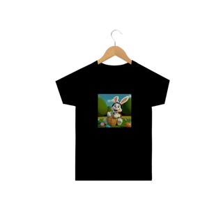 Nome do produto Coelhino da Páscoa 07<br>Camiseta Clássica Infantil