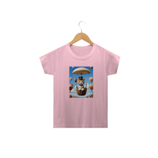 Nome do produto Gatinho Aventureiro<br>T-Shirt Classic Infantil