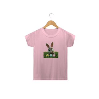 Nome do produto Coelhino da Páscoa 02<br>Camiseta Clássica Infantil