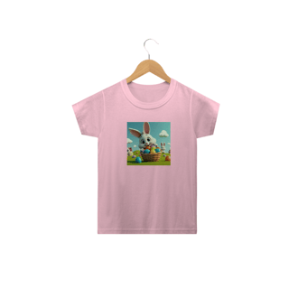 Nome do produto Coelhino da Páscoa 06<br>Camiseta Clássica Infantil