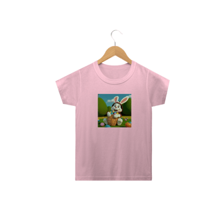 Nome do produto Coelhino da Páscoa 07<br>Camiseta Clássica Infantil