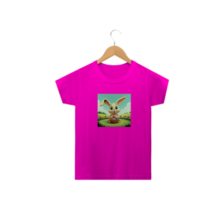 Nome do produto Coelhino da Páscoa 04<br>Camiseta Clássica Infantil