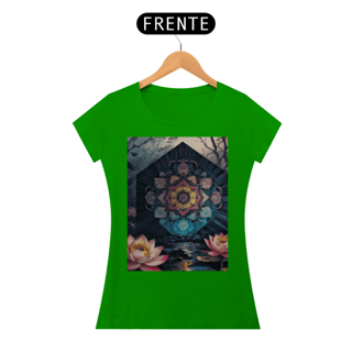 Nome do produto Coleção Mandalas 01<br>T-Shirt Feminina Quality