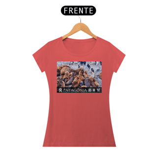 Nome do produto Coleção Patagônia 04<br>T-Shirt Feminina Estonada